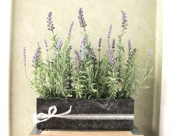 Silk Floral Arrangement - Lavender Plant (A24-41)