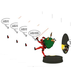Deadpool odwiedza Disney Vault Postcards Five Count