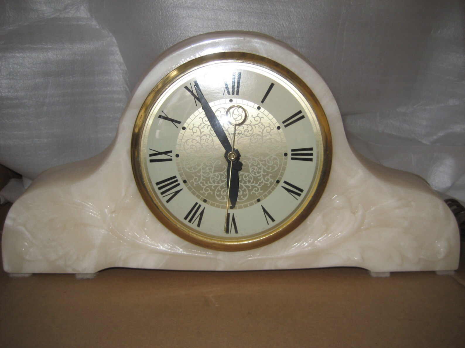 Vintage Mantel Clock With Lanshire Electric Clock Movement Etsy