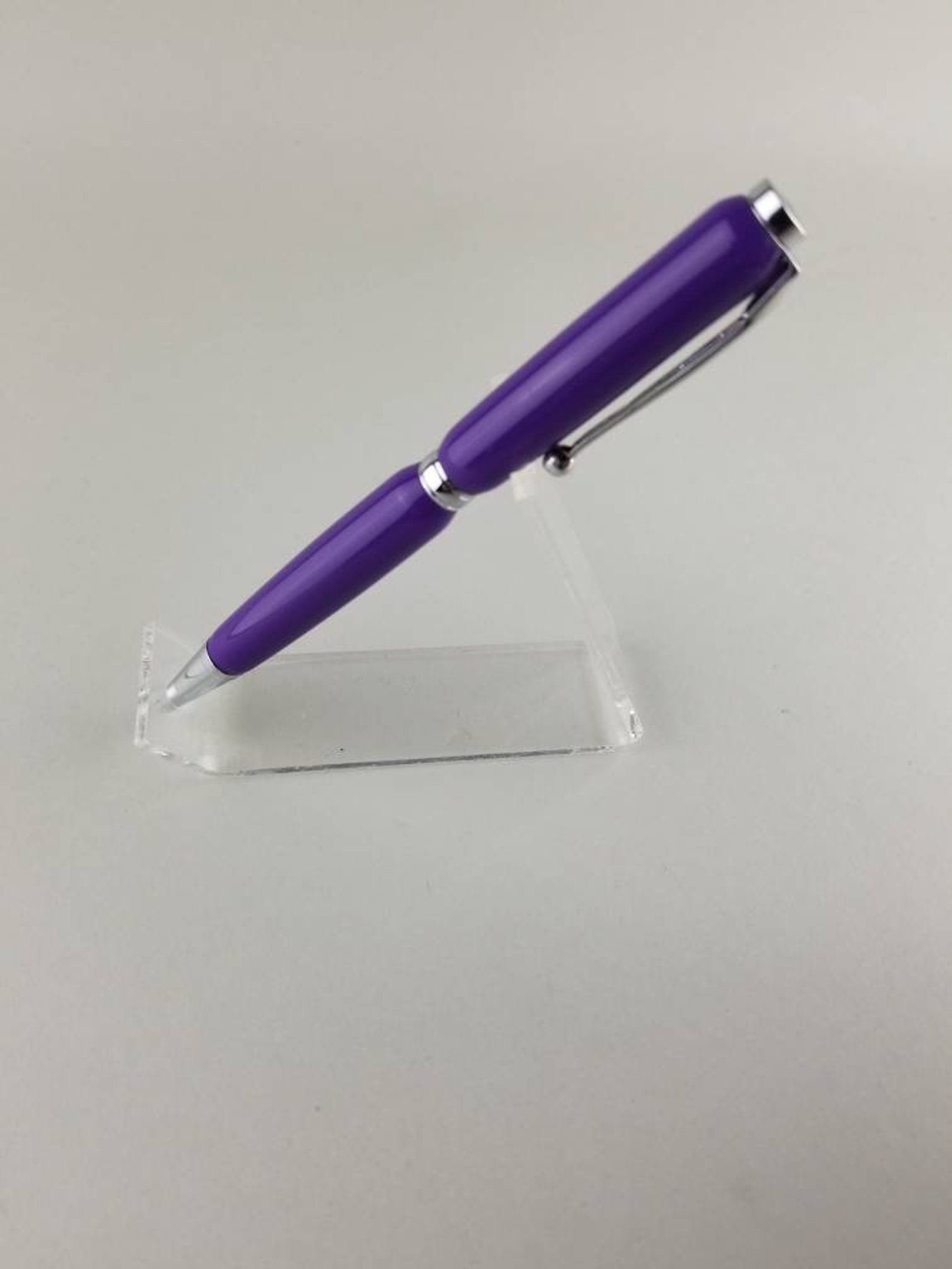 Hand Turned Solid Purple Pen SL1244 Etsy