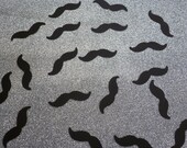 Mustache Confetti black