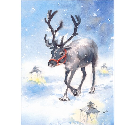 Rennes Aquarelle Originale Peinture 9 X 12 Pouces Hiver Etsy