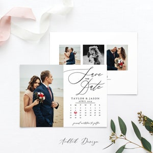 This Is Love Save Our Date Card Instant Download #SD18-PSD Photoshop Save the Date Template Photo Save The Date Template Photography