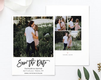 This Is Love Save Our Date Card Instant Download #SD18-PSD Photoshop Save the Date Template Photo Save The Date Template Photography