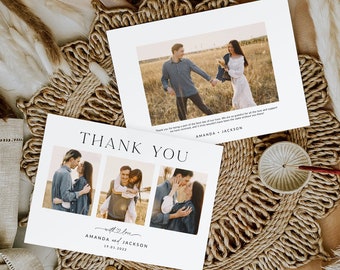 Thank You Card Template, New Beginning, Thank You, Card, Board, Blog, Wedding, Photography, Photoshop, PSD, DIY #Y23-T2-PSD