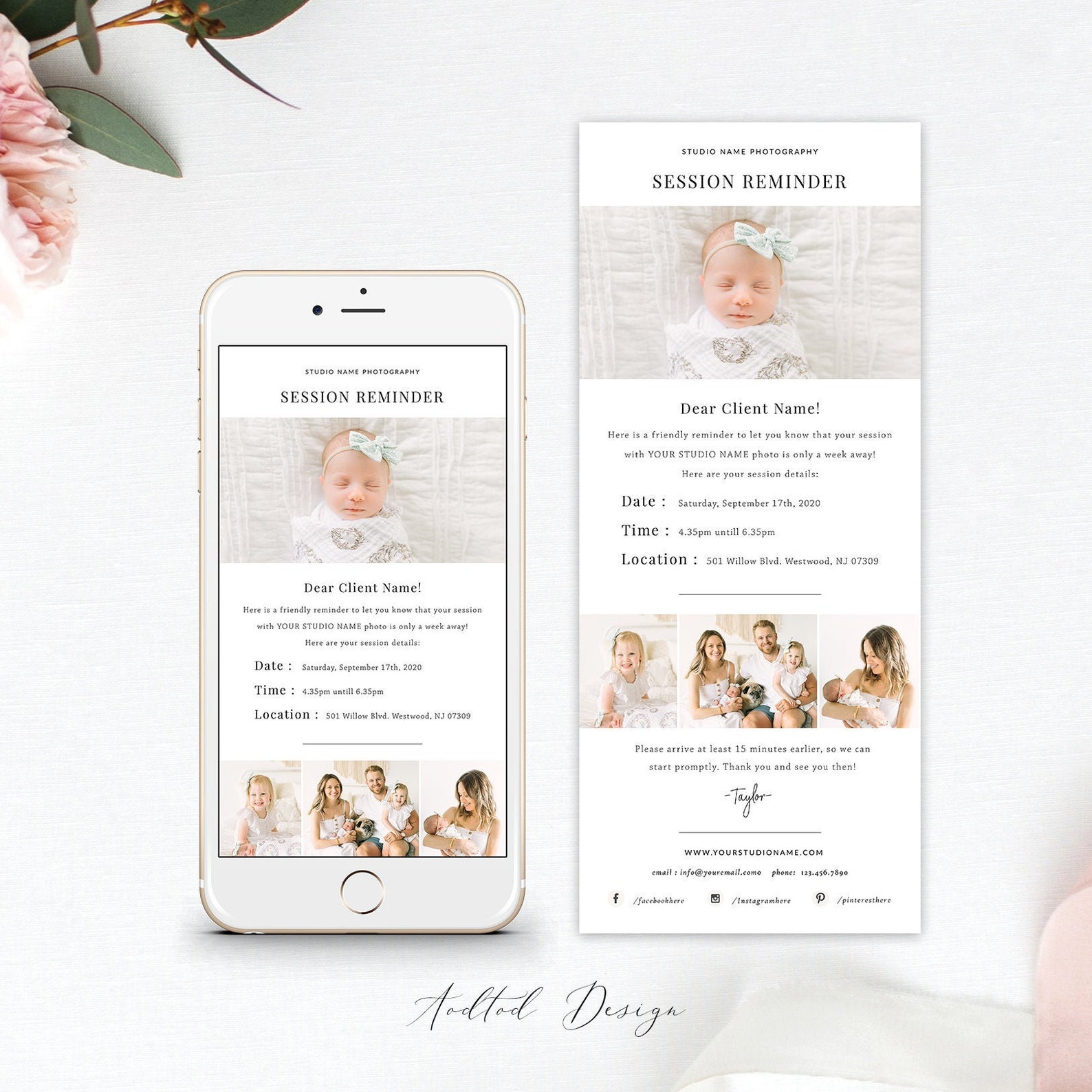 session-reminder-email-newsletter-template-for-photographers-etsy