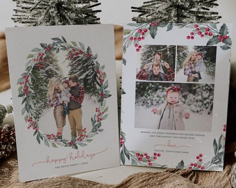 Merry Christmas Card Template, Christmas Breeze, New, Christmas, Card, Template, Photography, Photoshop, PSD, DIY #HD52-PSD