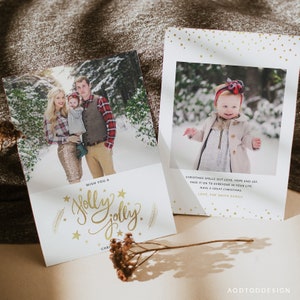 Merry Christmas Card Template, Christmas Miracles, Christmas, Marketing, Board, Card, Photography, Photoshop, DIY #HD5-PSD