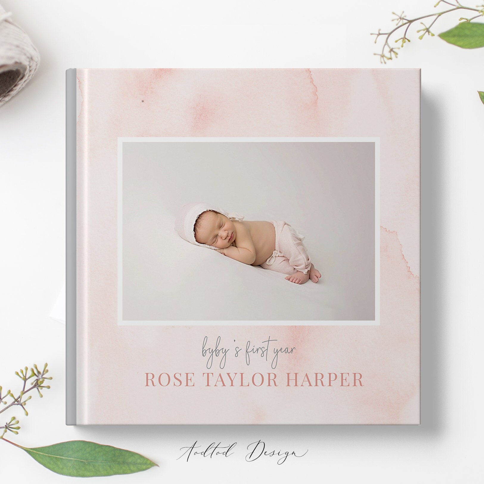 12x12 Baby Photo Book Template Baby's First Year New Etsy