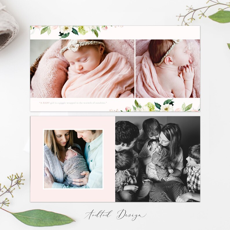 12x12 Baby Photo Book Template New Newborn Photo Book Album Etsy