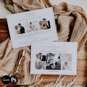 Promo bruiloft fotografie marketingsjabloon, fotografie promokaart, bruiloft fotografie marketing flyer, Photoshop, PSD, canva #WD21-PSD+