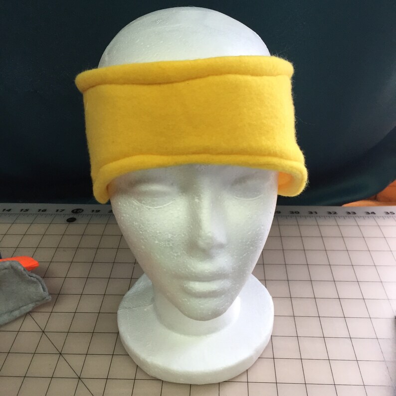 Earwarmer Headband Fleece Ear Warmers Winter Cold Weather Ear Muffs Head Wrap Sports Sweatband Running Ear Cover double layer NAVY BLUE
