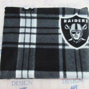 Raiders Fleece Neck Warmer: Handmade Scarf Tube Earmuff