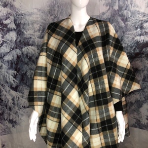 shawl open front poncho women Fleece Outlander Blanket Serape Scarf Shoulder Wrap Cape Shawl Shrug Ruana Cloak Cape tan black cream beige