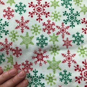 Quilted Christmas Potholder: Handmade Red & Green Snowflake Hot Pad
