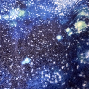 Whimsigoth Galaxy Fleece Cloak: Celestial Midnight Stars Hooded Cape