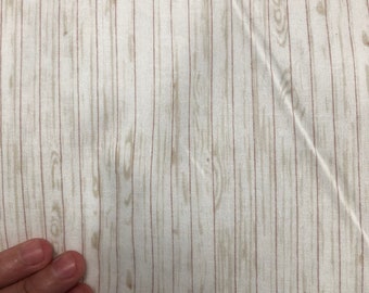 Handmade Quilted Potholder: Whitewash Barnwood Print, 8x8