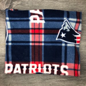 New England Patriots Fleece Neck Gaiter: Handmade Scarf Warmer
