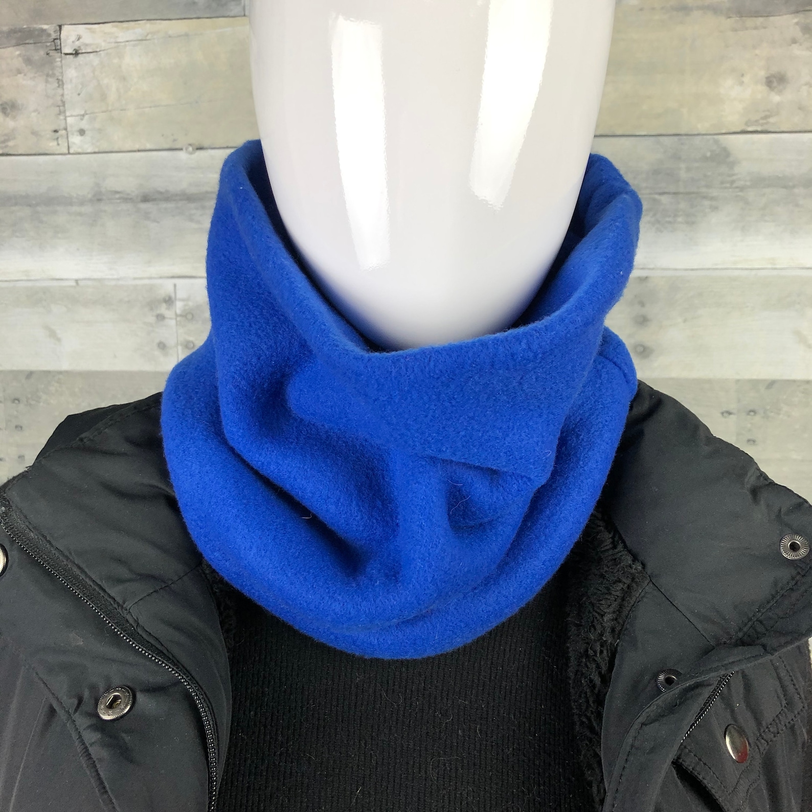 Fleece Neck Warmer Royal Blue Ski Bike Jogging Running Winter Etsy UK