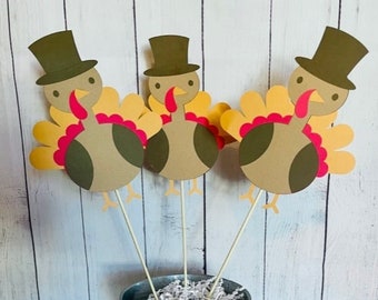 Kalkoen-kerstversieringen, herfstdecor (set van 3)