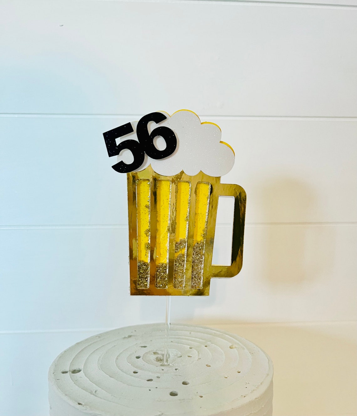 Beer Shaker Cake Topper, Cheers and Beers to Years, Beer Party Decor ...
