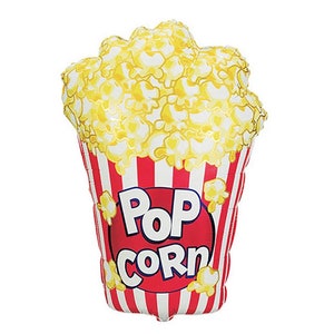 Popcorn Balloon, Popcorn Party Decor, Movie Party Decor, Movie Balloon, Movie Birthday Party, Movie Balloon