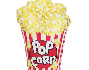 Popcorn Balloon, Popcorn Party Decor, Movie Party Decor, Movie Balloon, Movie Birthday Party, Movie Balloon