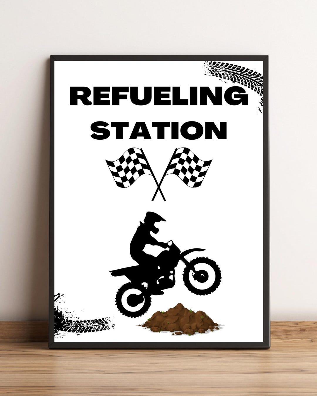 Dirt Bike Party Printables, Refueling Station, Motorcycle Party ...