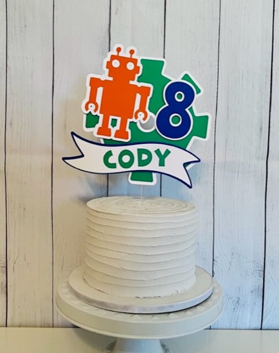 Robot Birthday - Decorated Cake by Misty - CakesDecor