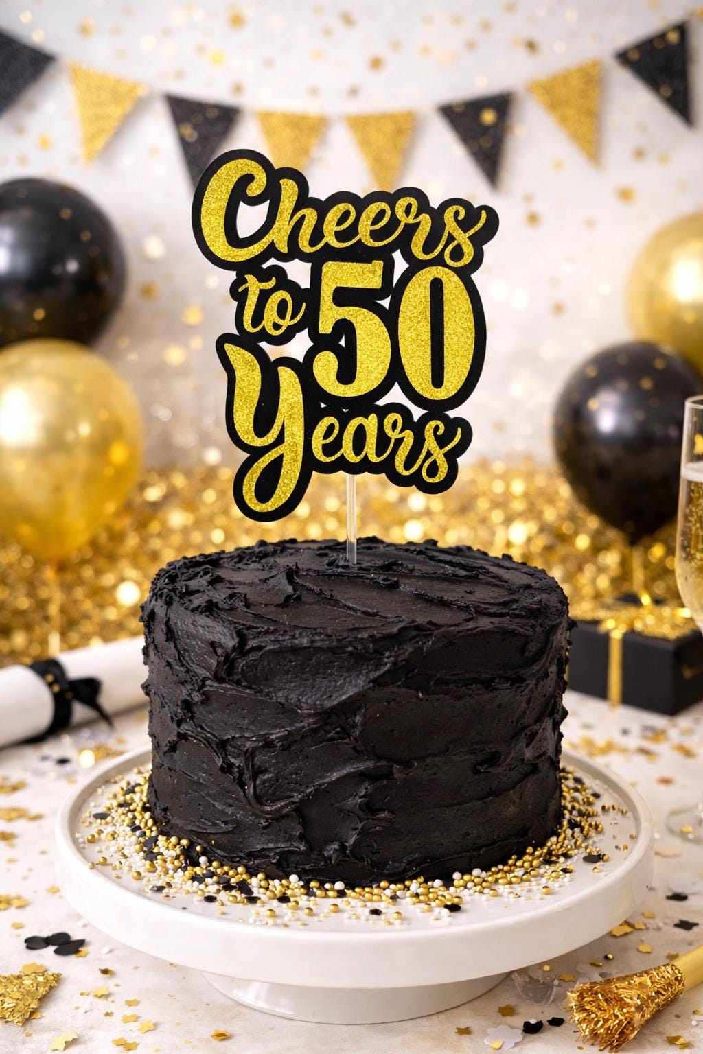 Torte Di Compleanno Con Pasta Di Zucchero 50 Anni | Compleanno