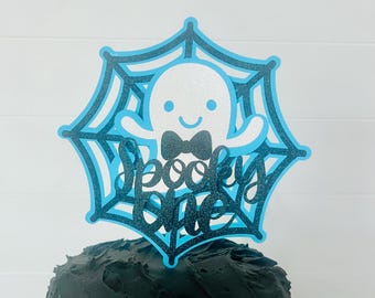 Spooky One Ghost Cake Topper, Halloween First Birthday Decor