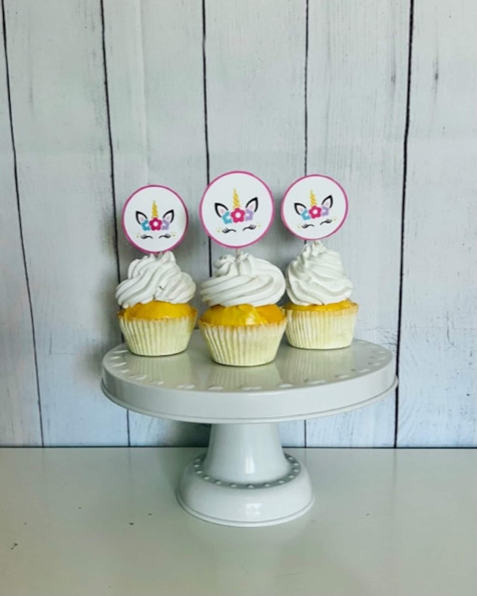 Printable Unicorn Cupcake Toppers Unicorn Cupcake Toppers - Etsy