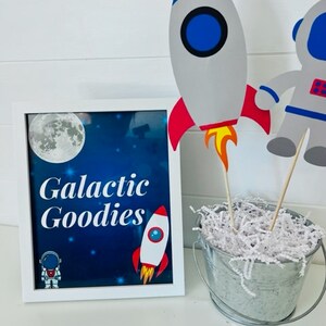 Galactic Goodies Printable Space Party Printable Astronaut - Etsy