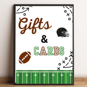Football Party Sign, Printable  Party Signs, Gifts & Cards Sign , Football Party Decor, Football Printable Party Decor