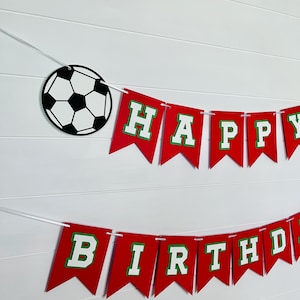 Soccer Birthday Banner, Soccer Party Decor, Sports Party Decor, Sports Birthday Banner, Soccer Birthday Party Decor, Boys Soccer Party
