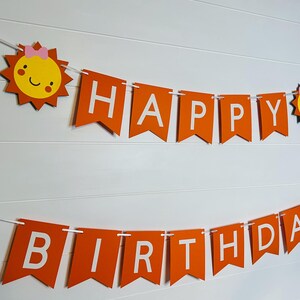 Sonnenschein-Geburtstagsbanner, du bist meine Sonnenschein-Party, Sommerfest-Dekor, helle und fröhliche Girlande, Sonnenthema-Geburtstagsdekoration