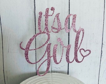 Its a Girl Cake Topper, Baby Shower Cake Topper, Cake Topper Its a girl, Baby Shower Cake Topper for Girl