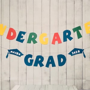 Kindergarten Grad Banner, Kindergarten Graduation Banner, Graduation Banner, Kindergarten Banner