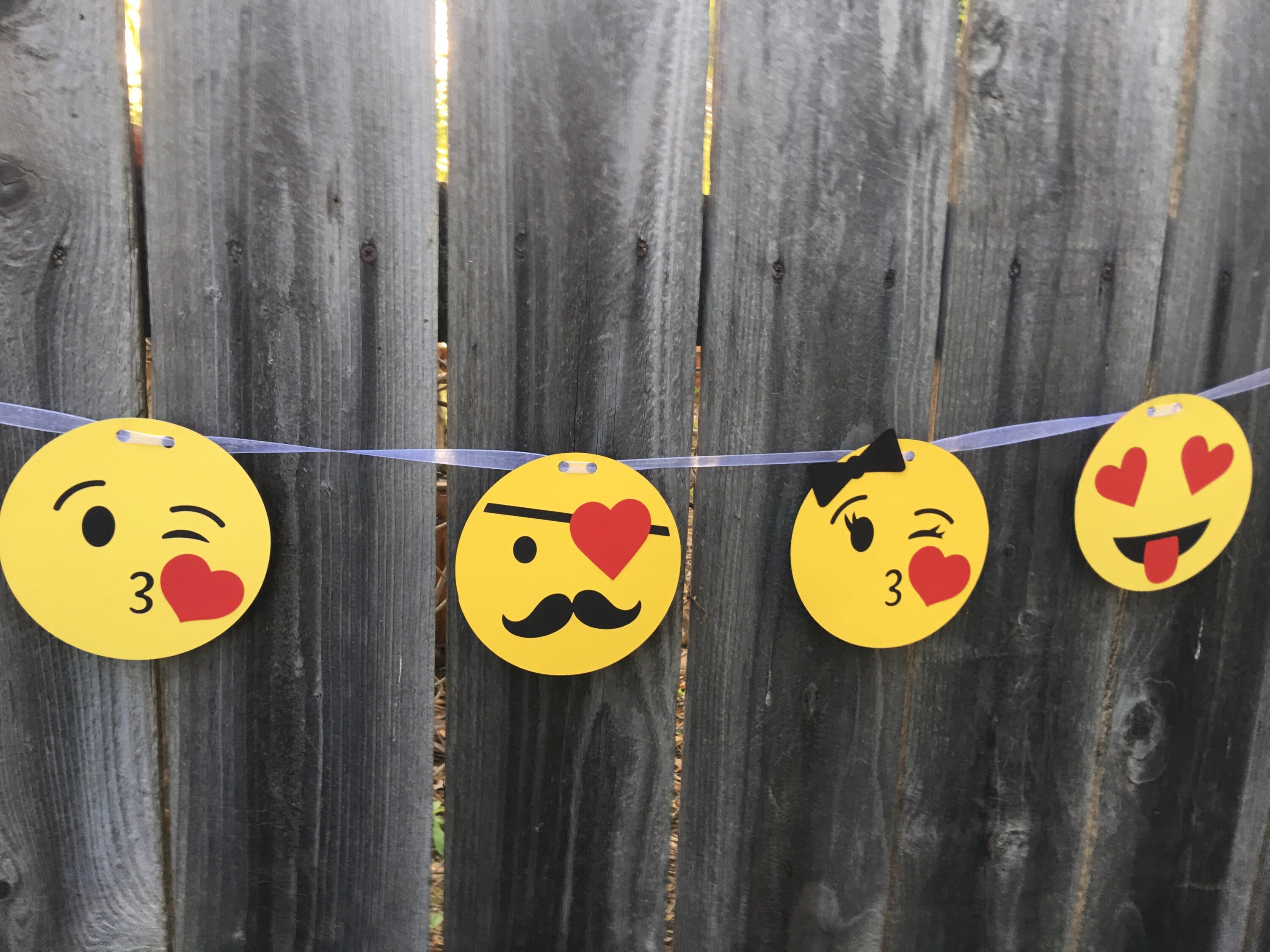 Emoji Banner Emoji Party Decor Emoji Birthday Party Emoji Etsy