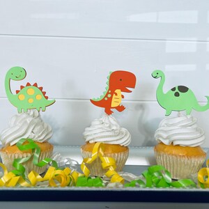Dinosaurier Cupcake Toppers, Kinder Dino Party, Dino Cupcake Toppers, T-Rex, Prähistorische Cupcake Topper, Dino Party