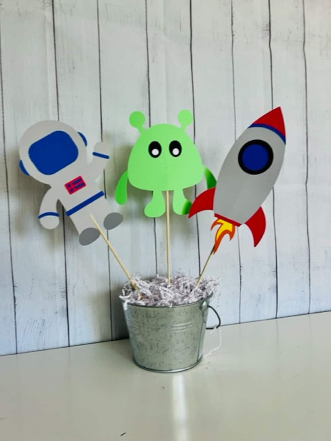Outer Space Centerpieces, Rocket Ship Centerpieces, Astronaut