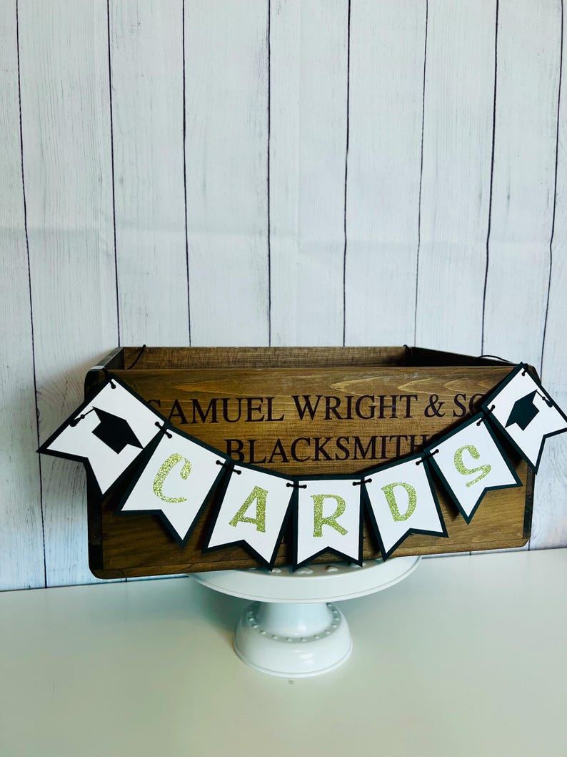 Graduation Card Banner, Graduation Banner, Card Box Banner, Graduation Party Decor, High School Graduation, Collage Graduation