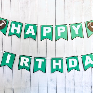 Football Birthday Banner, Football Banner, Football Party Decor, Boys Birthday Party, Birthday Banner, Sports Themed Birthday Banner