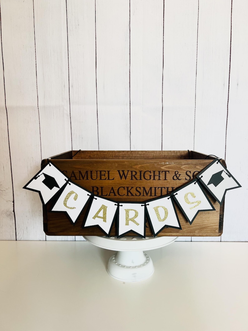 Graduation Card Banner, Graduation Banner, Card Box Banner, Graduation Party Decor, High School Graduation, Collage Graduation