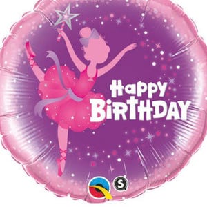 Ballerina Balloon, Girls Birthday Balloon, Ballerina Birthday Balloon, Ballerina Party Decor, Ballet Balloon