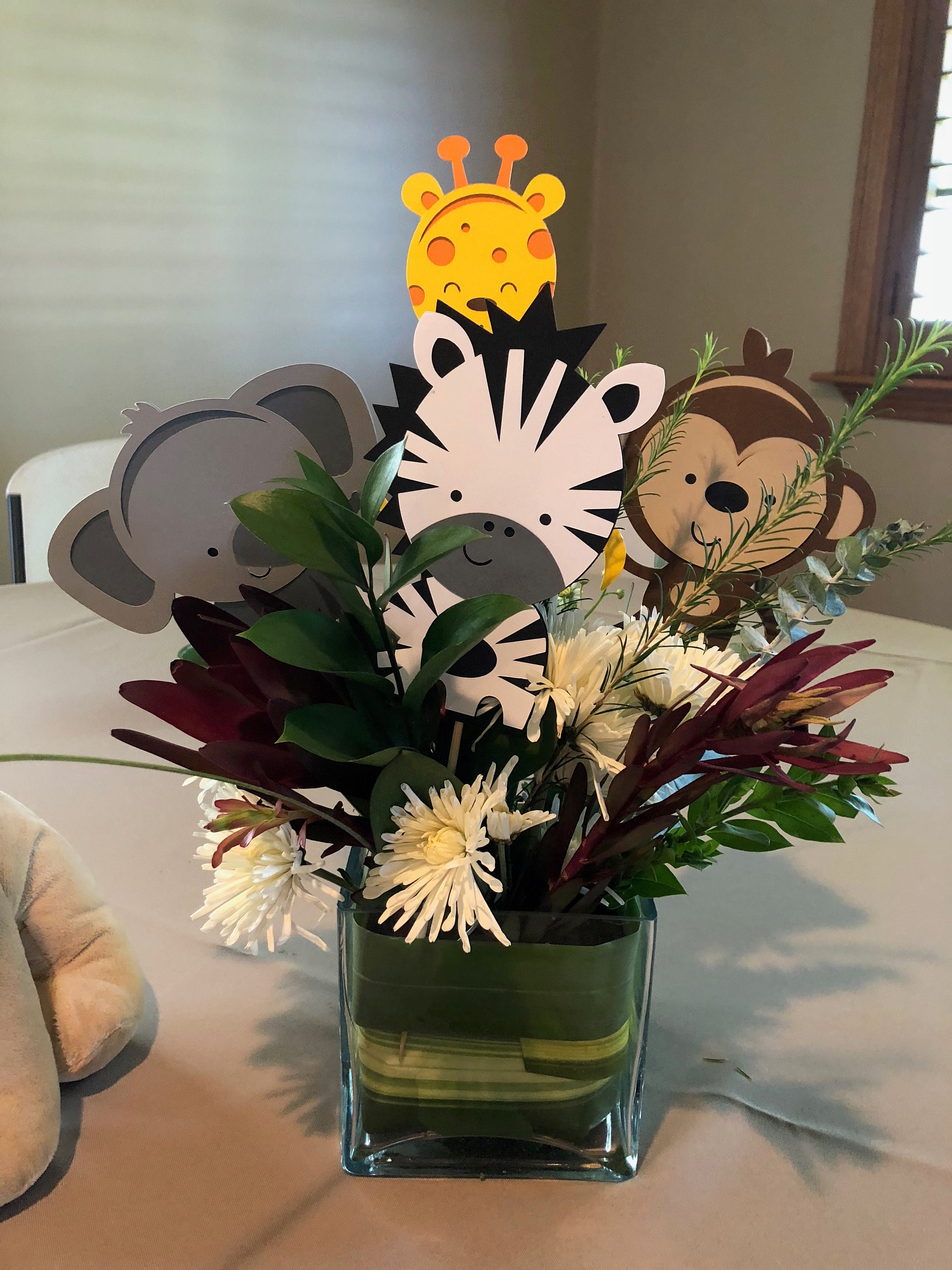 Jungle Animal Centerpieces Jungle Party Animal Party Animal Centerpieces Anaimal Decor Jungle Baby Shower