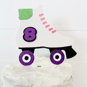 Roller Skate Cake Topper, Roller Skate Birthday Decor, Cake Topper, Roller Skate Party, Roller Skate Party Decor