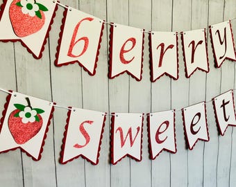 Berry Sweet Banner, Cardstock Party Decor