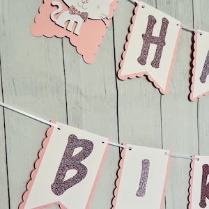 Verjaardagsbanner kat, verjaardagsbanner kitten, decor kat feest, Kitty kat verjaardagsbanner, perfecte verjaardagsbanner, decor dier feest