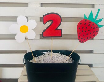 Strawberry Party Centerpieces, Strawberry Party, Strawberry Centerpieces, Strawberry Party Decor